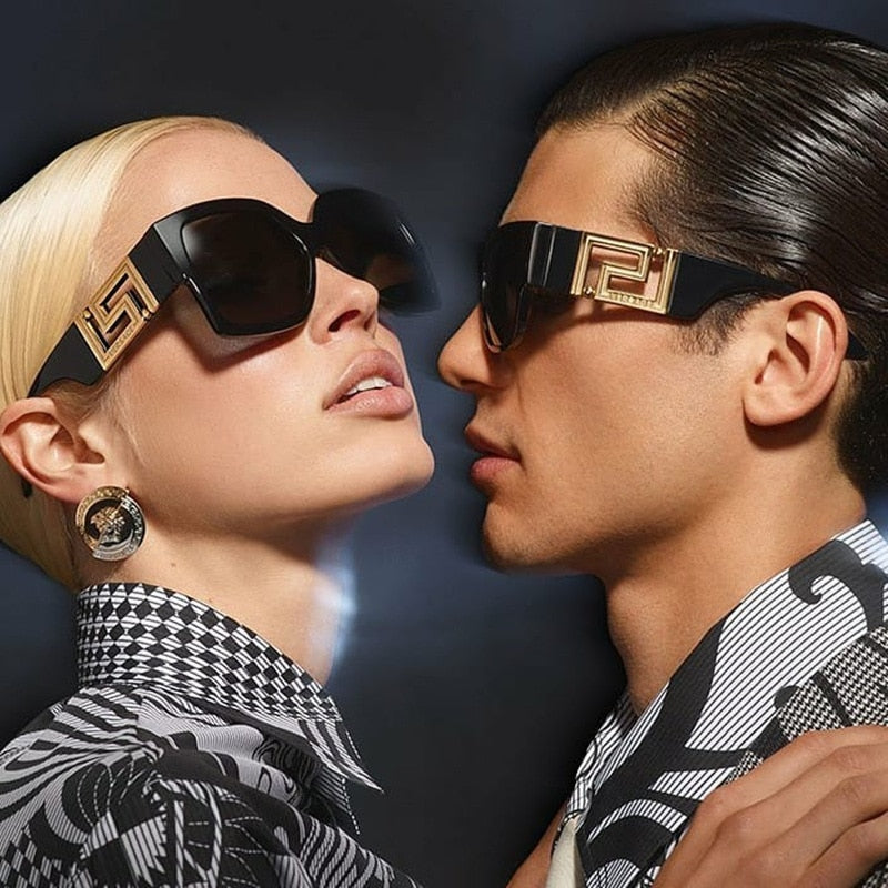 Oversized Square Sunglasses Men Women 2023 Luxury Brand Big Frame
